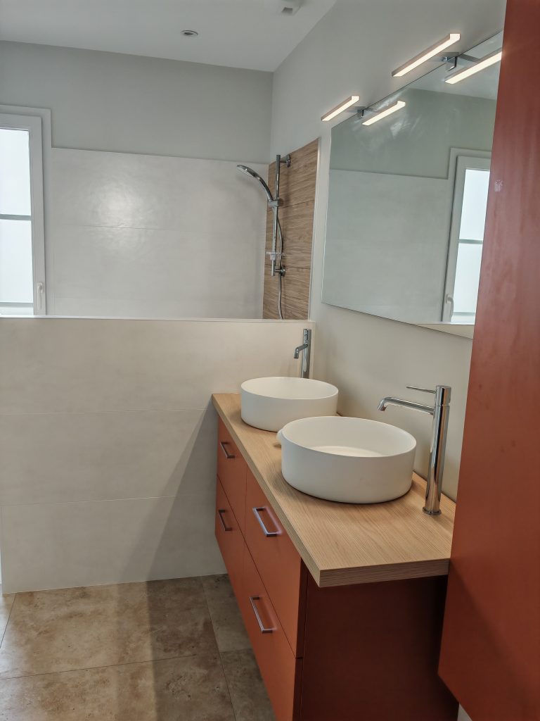 installation double vasque salle de bain chic oléron 17310