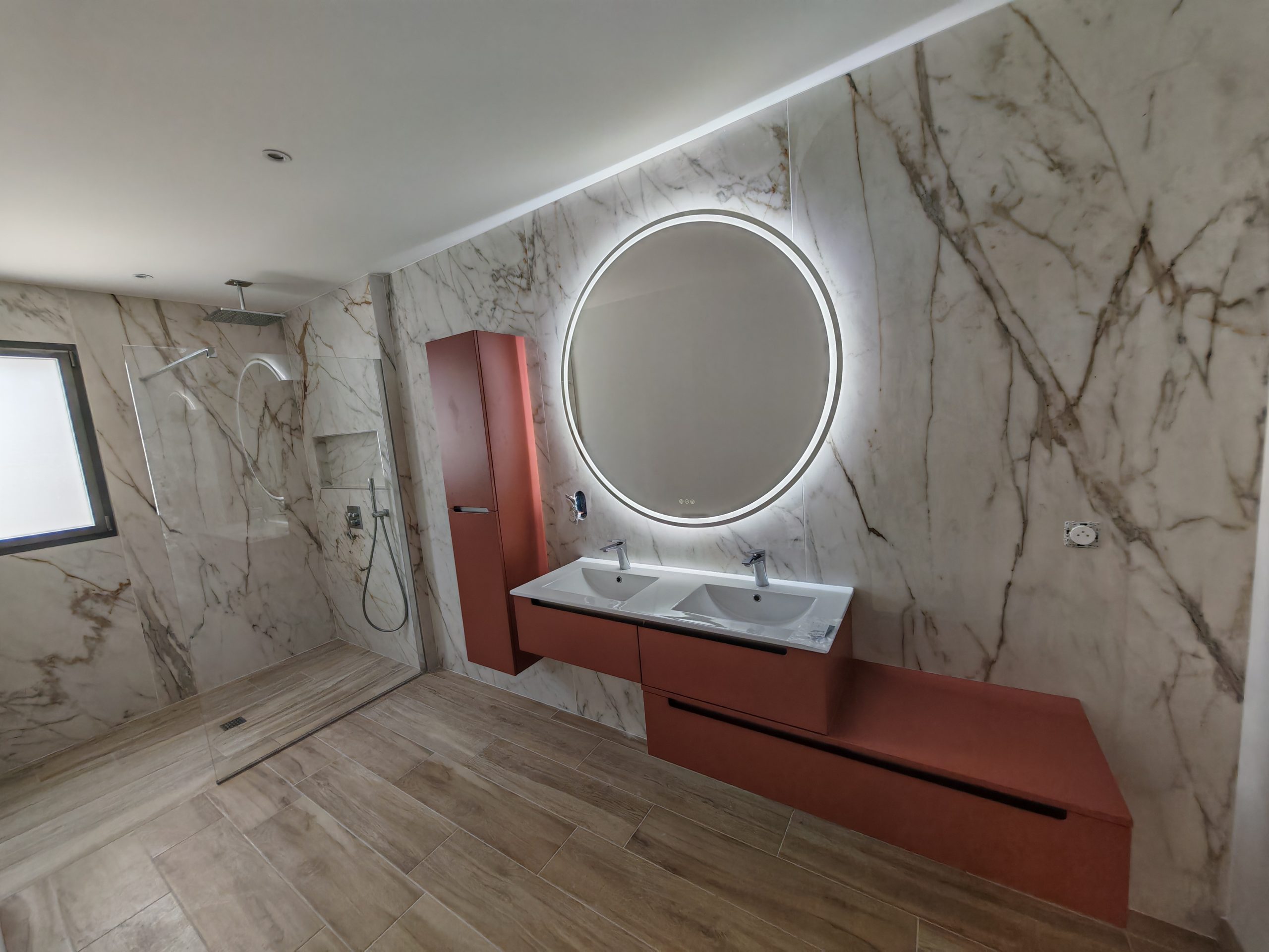 installation double vasque salle de bain dolus d'oleron chic 17550